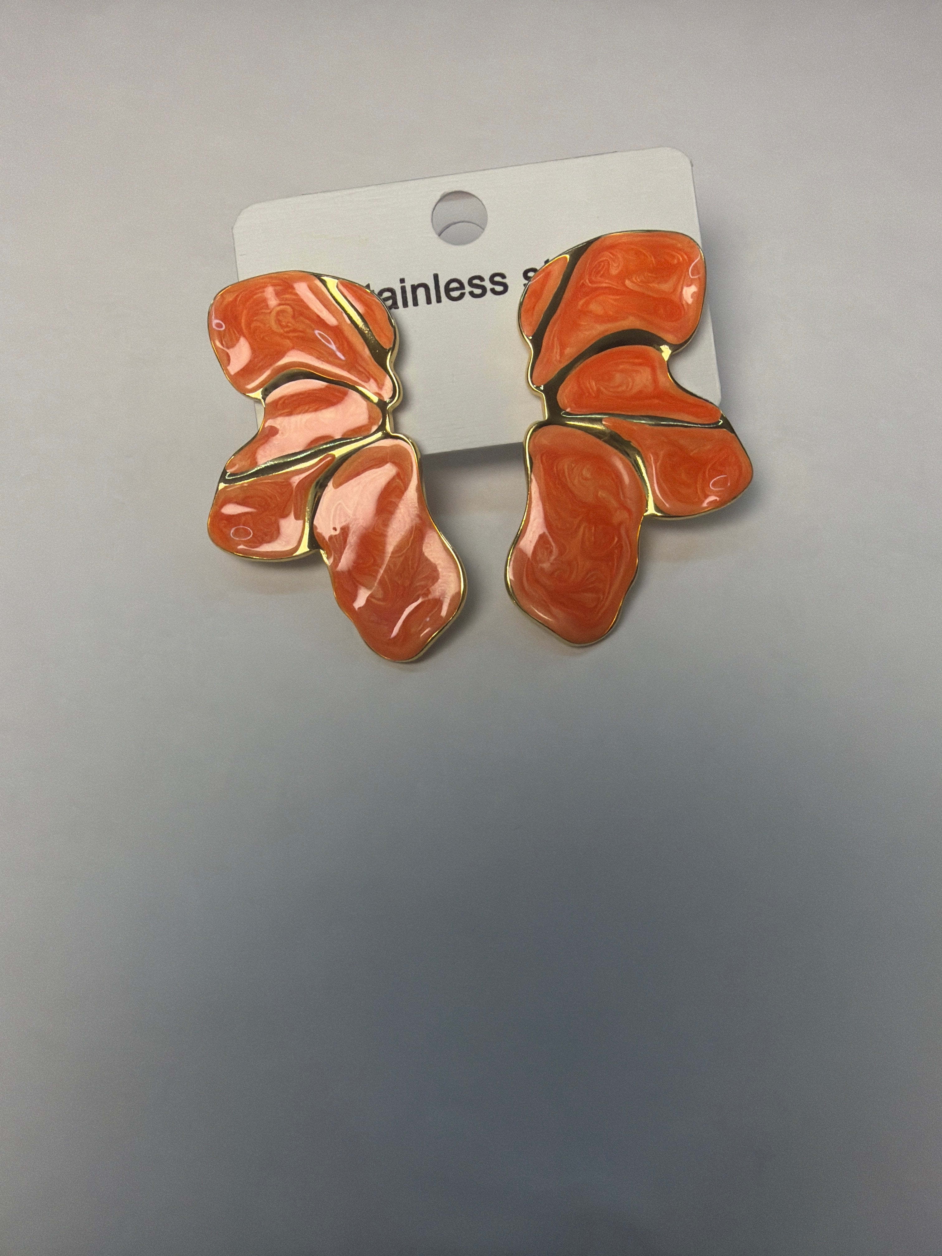 Bold Bloom Enamel Flower Earrings