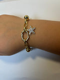 Gold Star Charm Bracelet