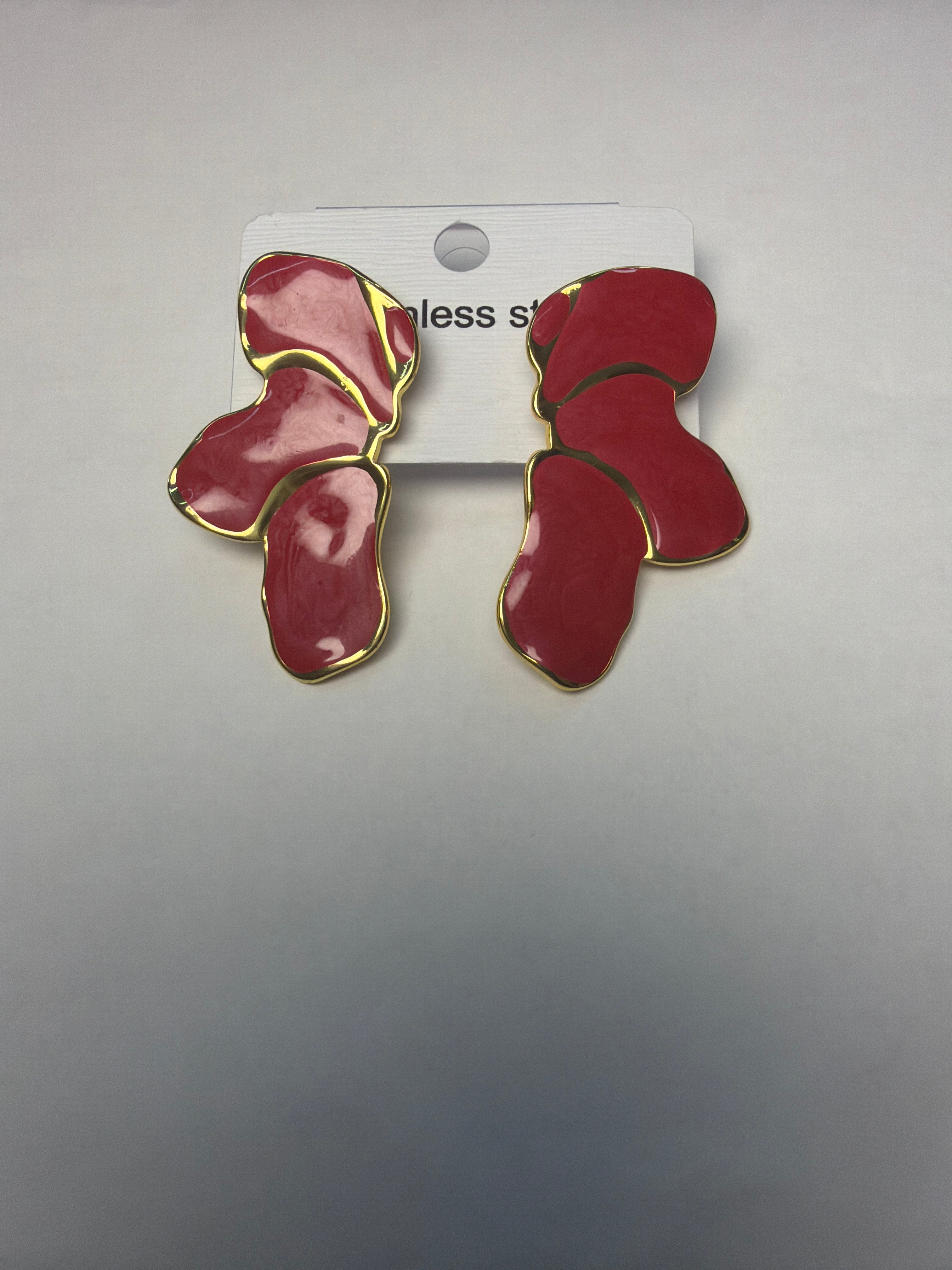 Bold Bloom Enamel Flower Earrings