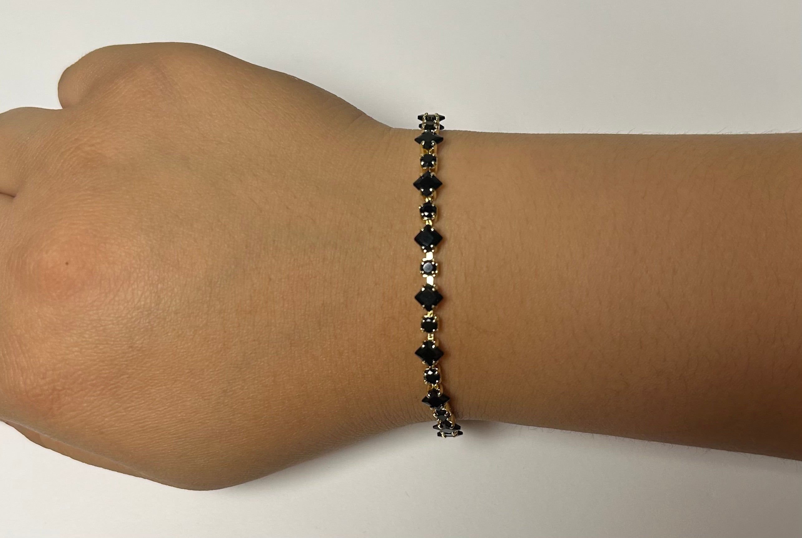 Diamond Crystal Tennis Bracelet