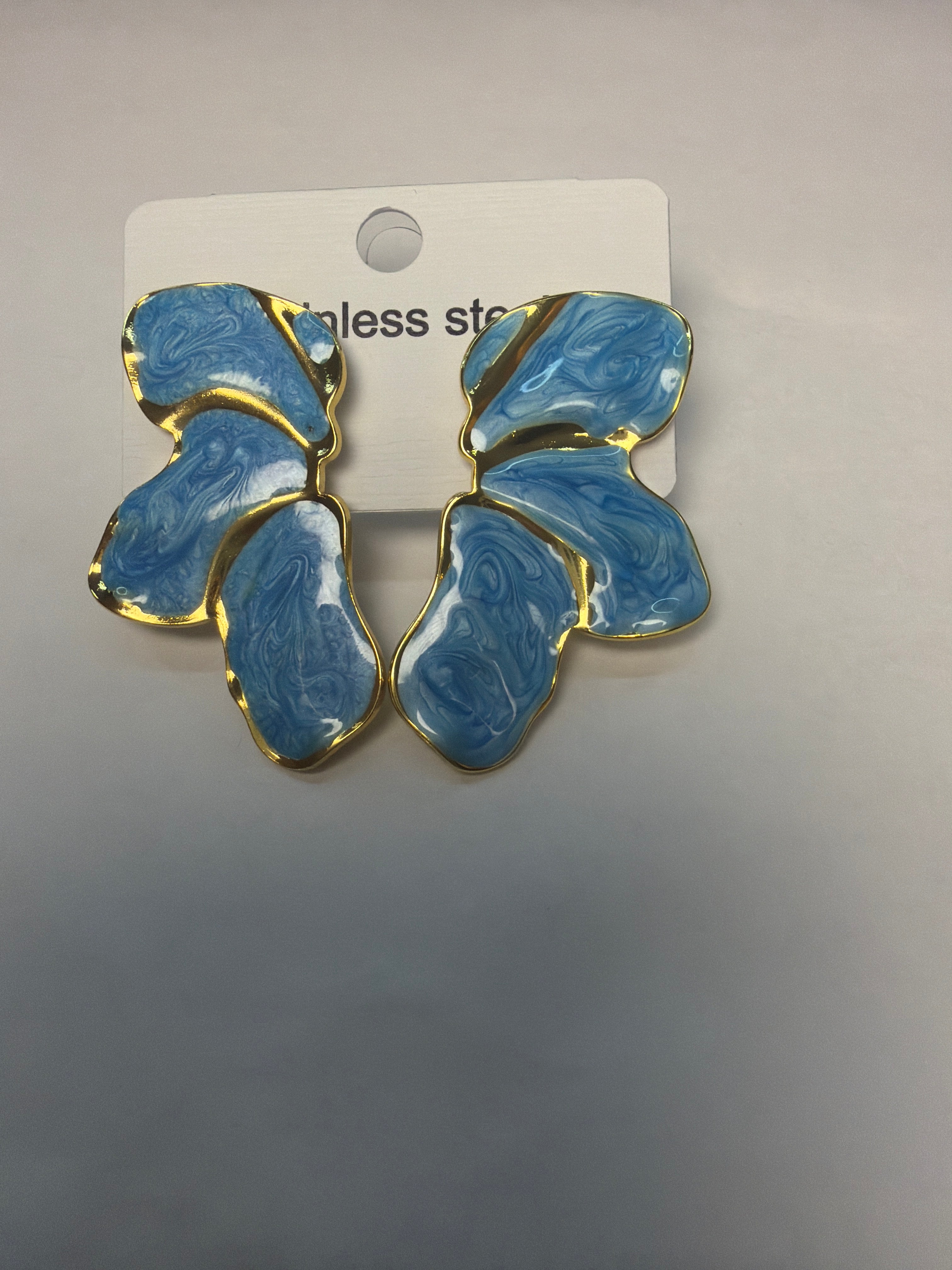 Bold Bloom Enamel Flower Earrings