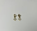 Double Clover Drop Earrings
