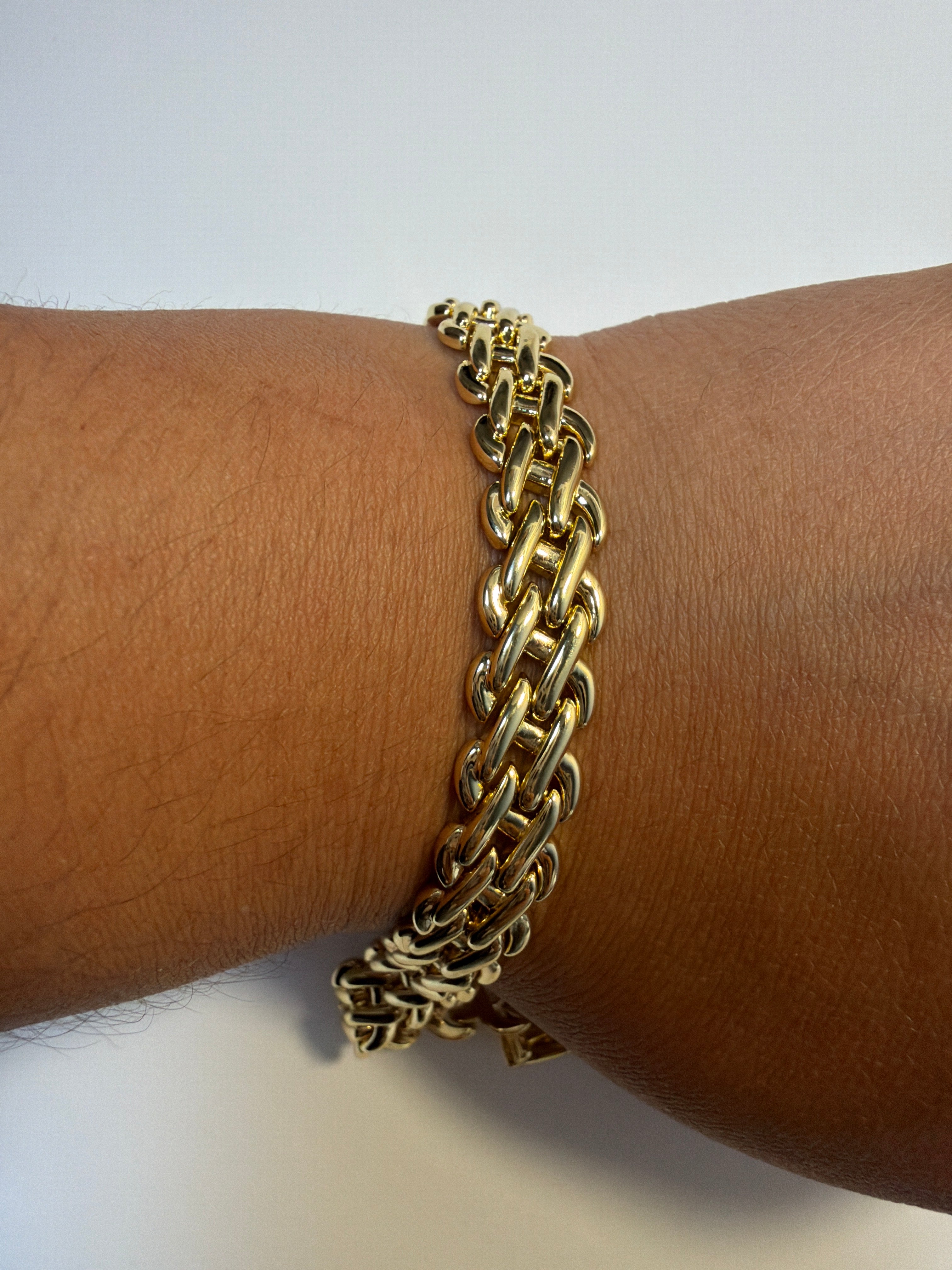 Woven Chain Link Bracelet