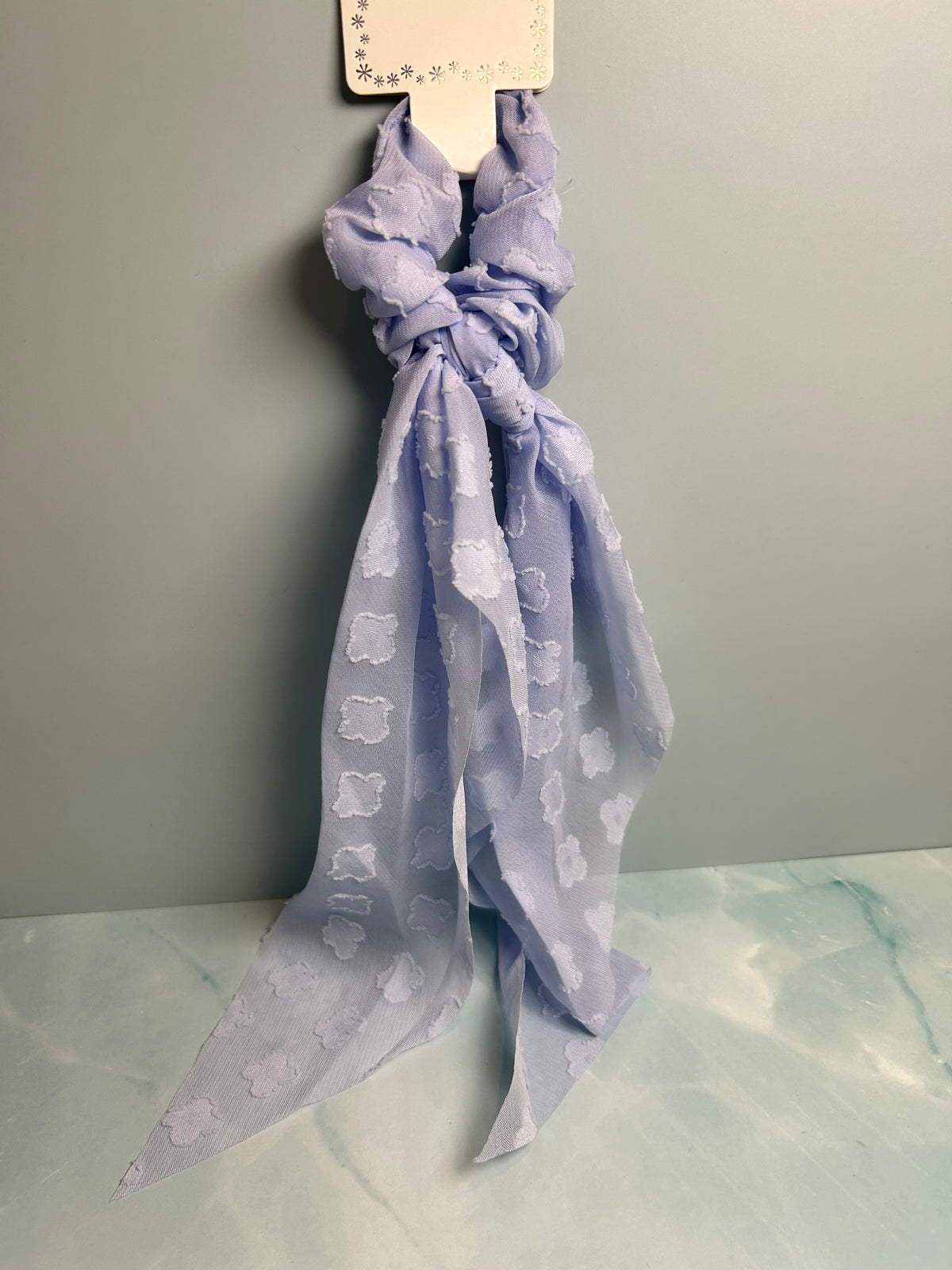 Floral Scarf Scrunchie