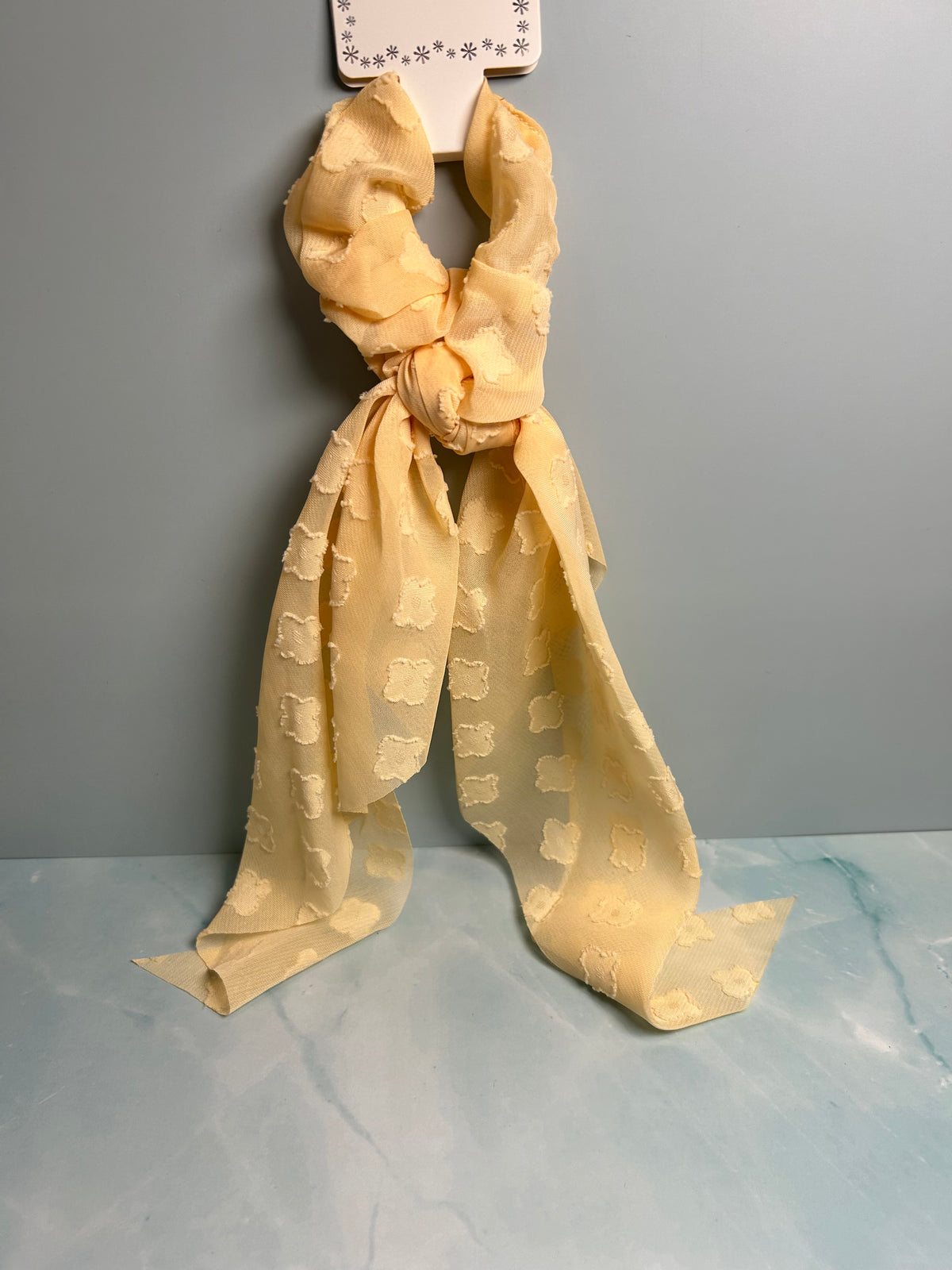 Floral Scarf Scrunchie
