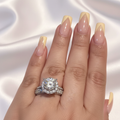 Anillo de Compromiso - Fondo Seda