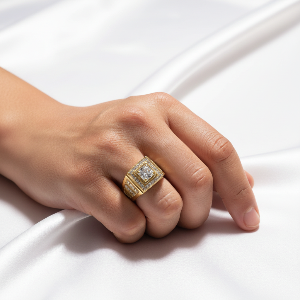 Anillo diamante modelo seda