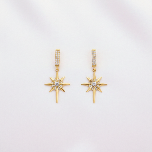 Aretes Estrella - Fondo blanco