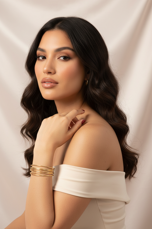 Bangles Dorados - Modelo