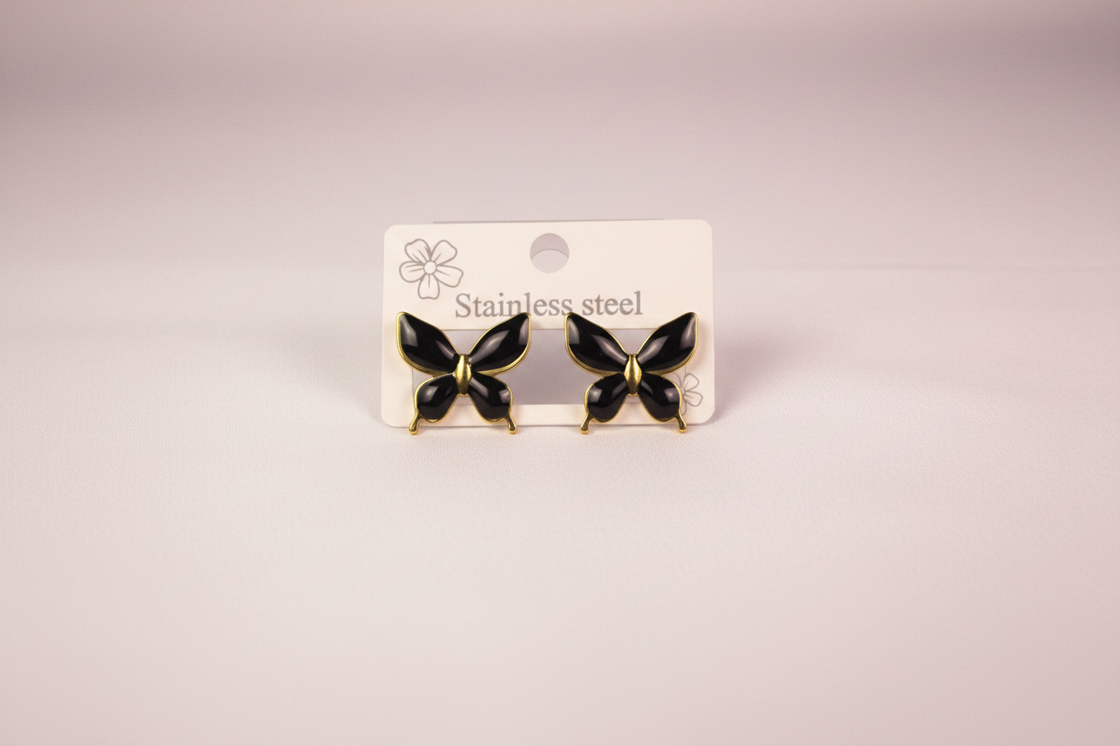 Black Butterfly Flat Lay