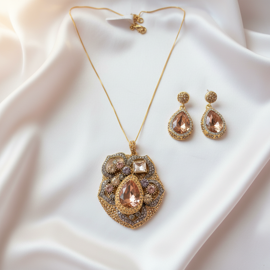 Cadena y Aretes - Champagne