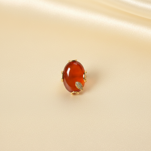 Carnelian Statement Ring Flat Lay