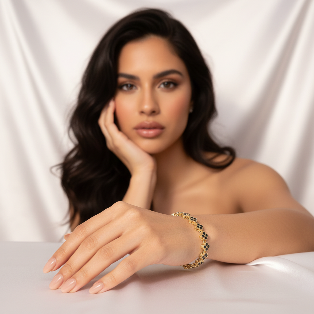 Clover Bracelet On Model