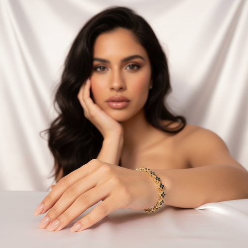 Clover Bracelet On Model