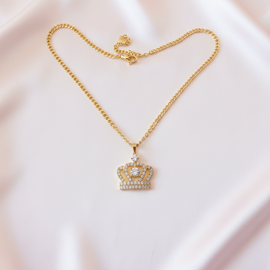 Crown Pendant Flat Lay
