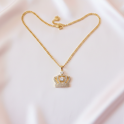 Crown Pendant Flat Lay