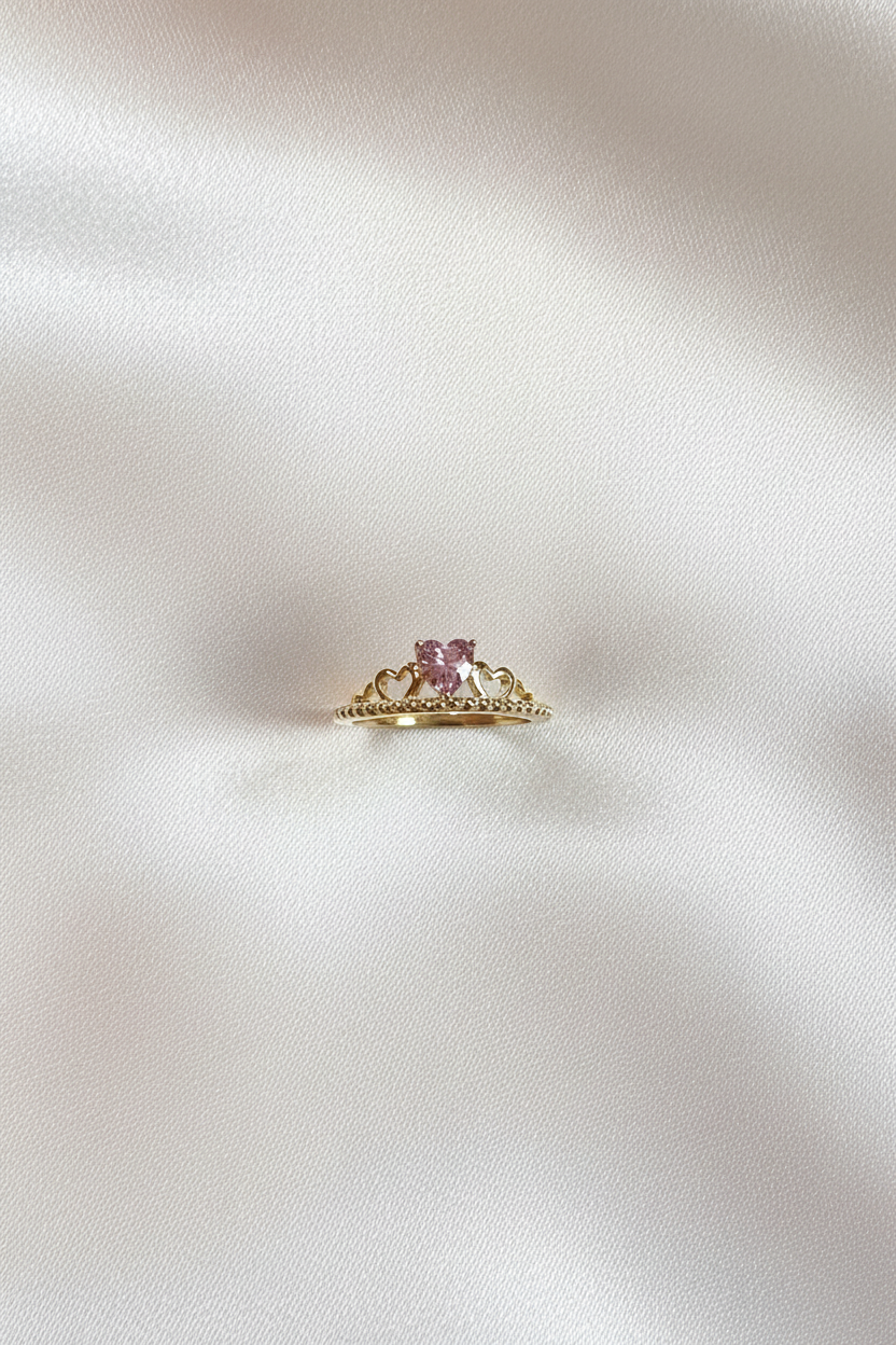 Crown Ring Flat Lay