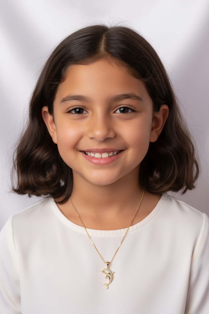 Delfín niña