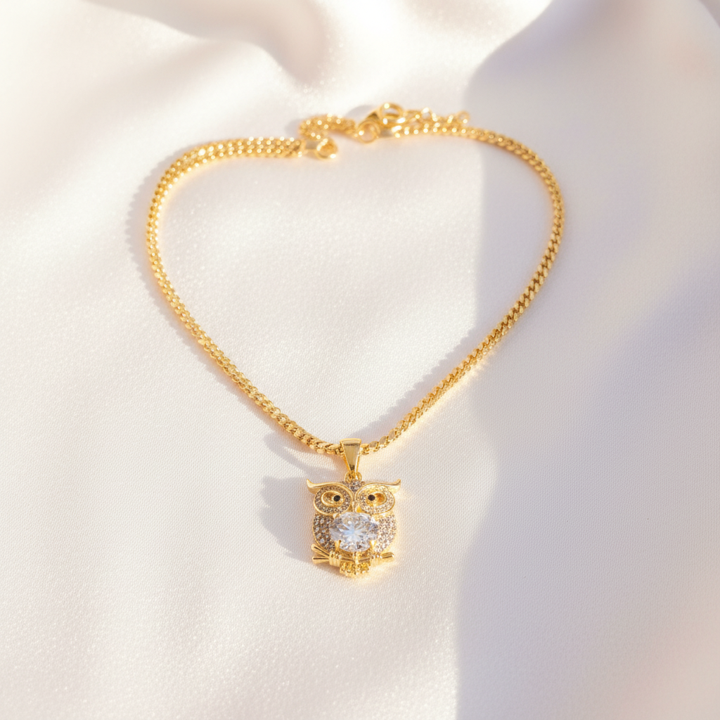 Flat Lay - Owl Box Chain