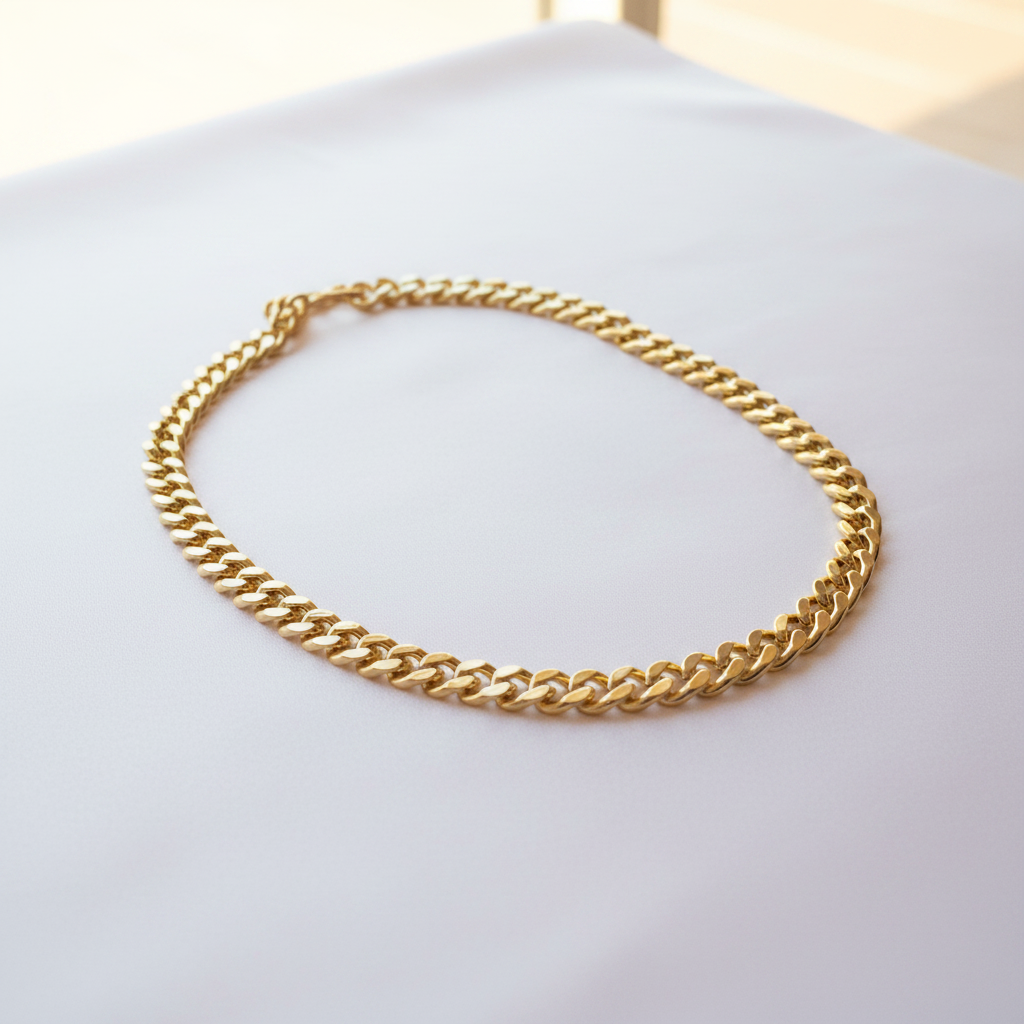 Chunky Cuban Link Chain Necklace 22"