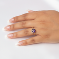 Purple Amethyst Gold Ring