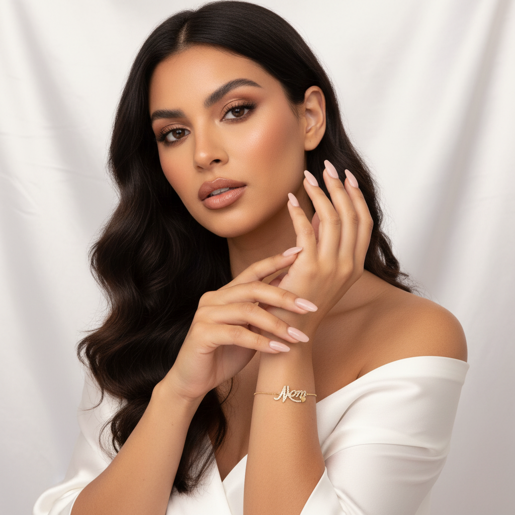 Mama Bracelet On Model