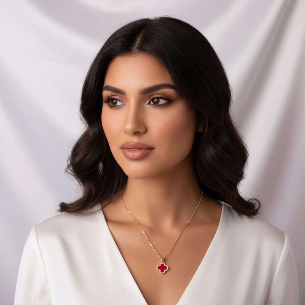Modelo - Trébol Rojo Dorado