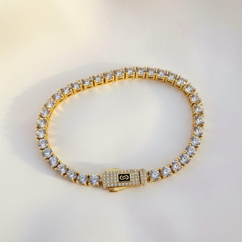 Monaco Tennis Bracelet Flat Lay