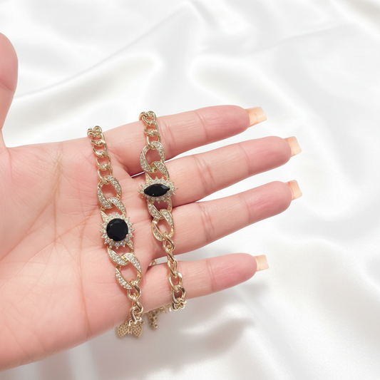 Pulsera Cubana Negra