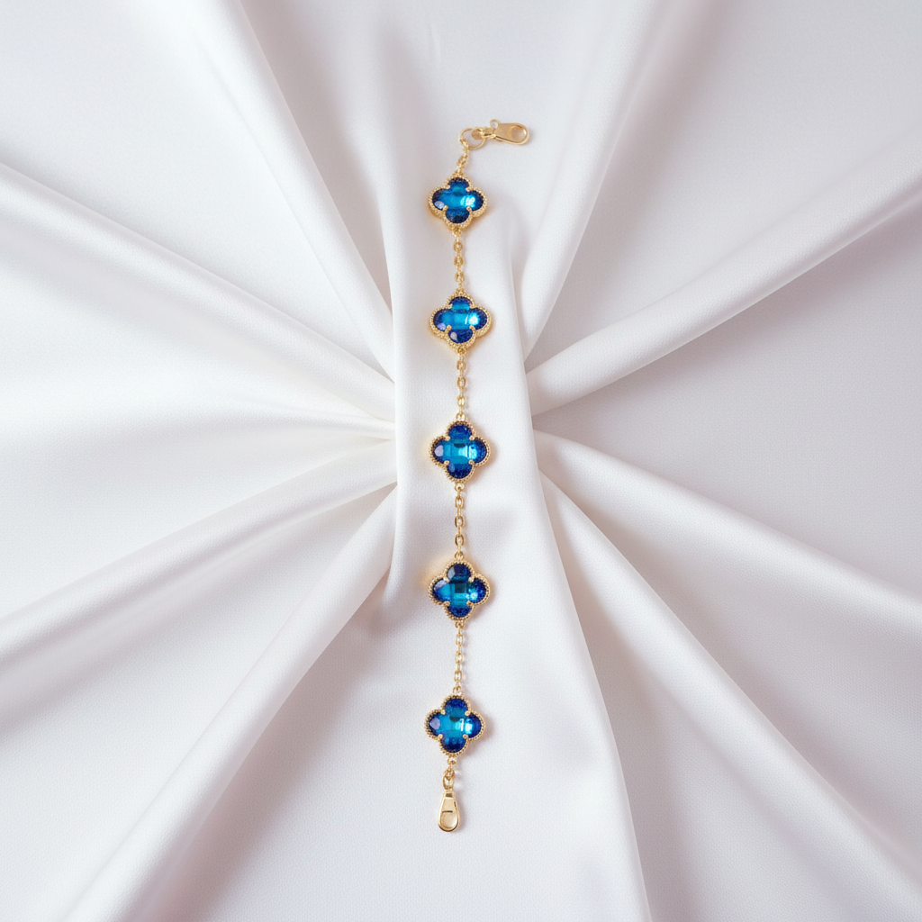 Pulsera Trébol Azul