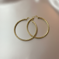 Twisted Rope Hoop Earrings Flat Lay